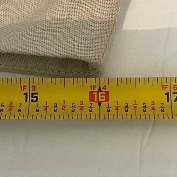 Larry Levine Tan‎ Linen Blend Scalloped Cottage Coastal Grandma Skirt Size 10 - Picture 9 of 9